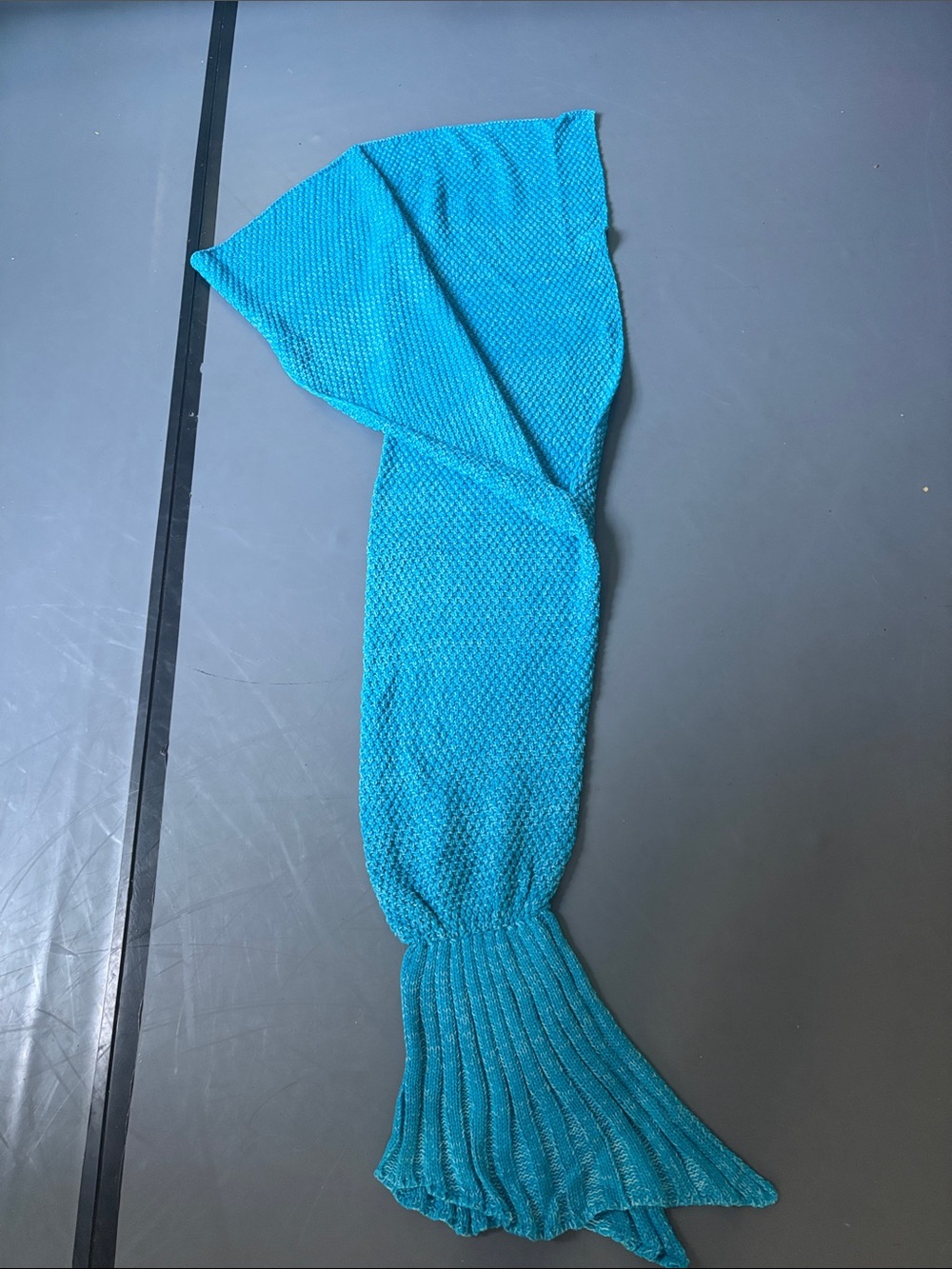 Blue Mermaid Tail Blanket